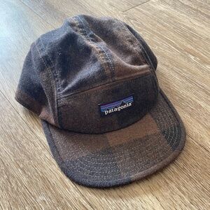 Patagonia 5-Panel Recycled Wool Plaid Cap Hat
